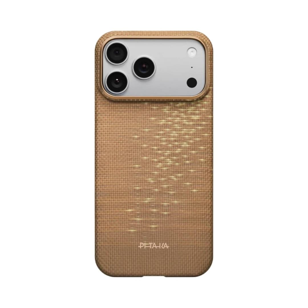Pitaka Ultra Slim Golden Glint Case for iPhone 17 Pro, iPhone 17 Pro Max & iPhone 17 Air