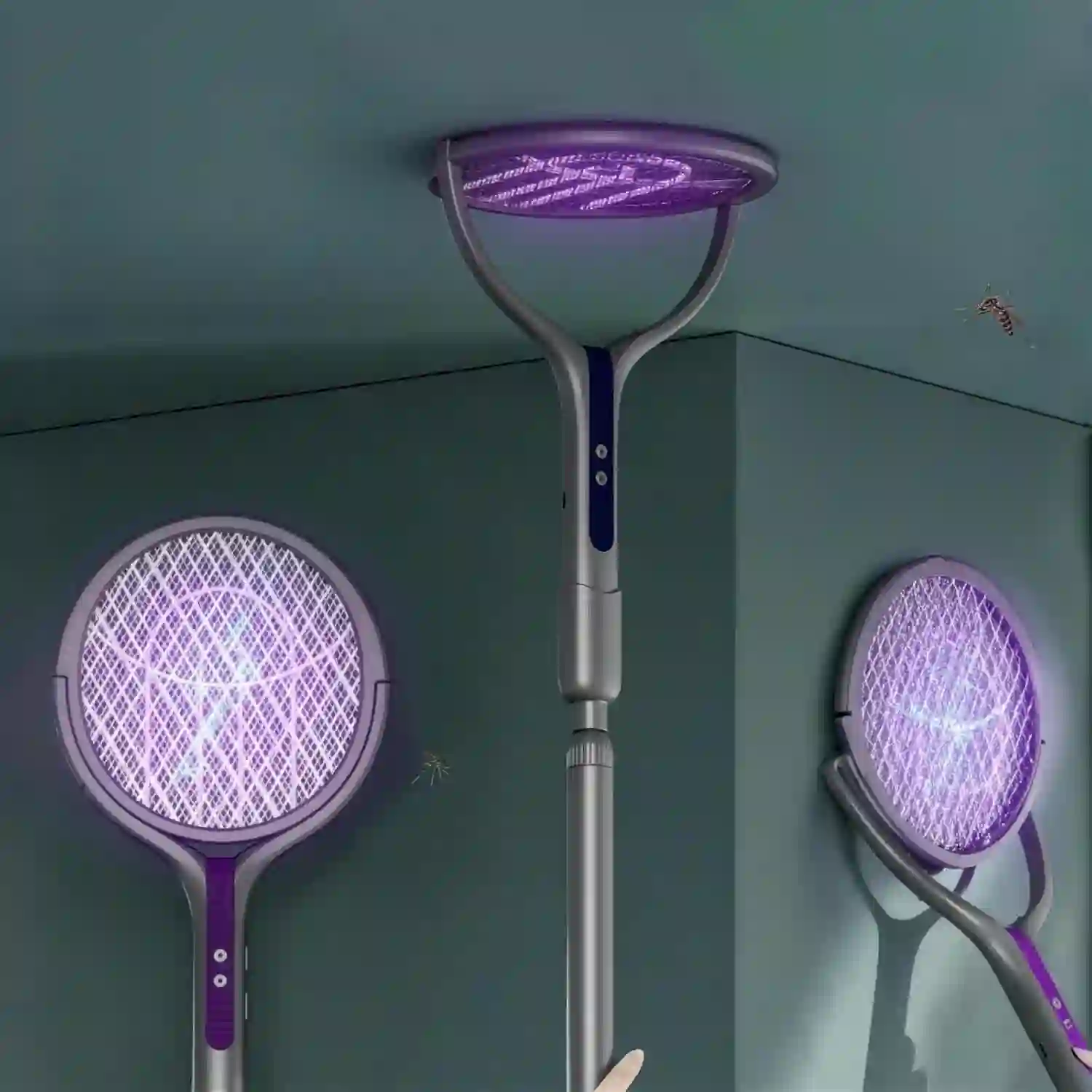 Xiaomi Qualitell L3 Rechargeable Electric Mosquito Swatter (Dual Mode with UV Light) - White